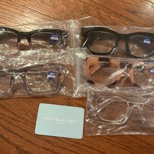 5 Pairs Of CCVOO EYE Glasses +2.75 With Blue Light Filter NEW Open Box